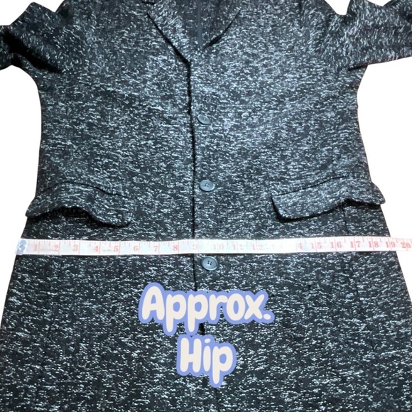 SIMONS Imported From Italy Cotton Blend Unlined Long Line Button Front Blazer M - Picture 7 of 10